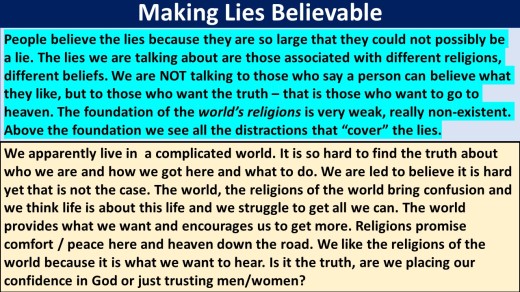Making lies believable